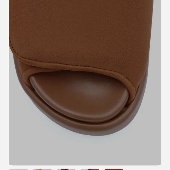 Gia Borghini Gia 1 Padded Slides - Coffee Brown - Picture 5 of 13